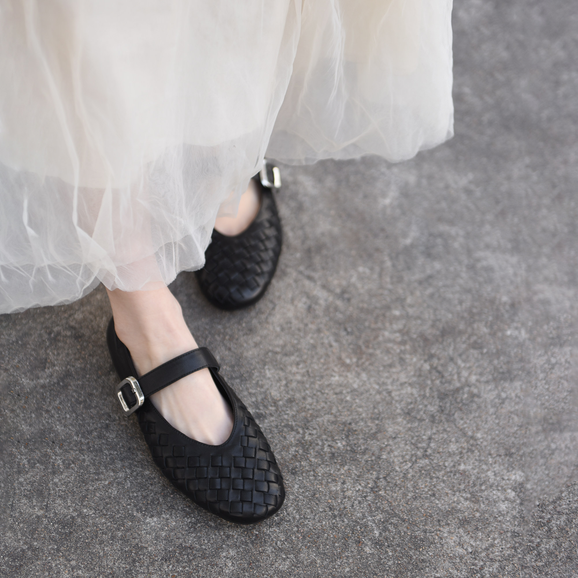 Artmu阿木原创真皮编织玛丽珍女鞋平底单鞋黑色小皮鞋2026新款,女鞋,玛丽珍鞋,淘宝优惠券,粉丝福利购,淘宝优惠卷