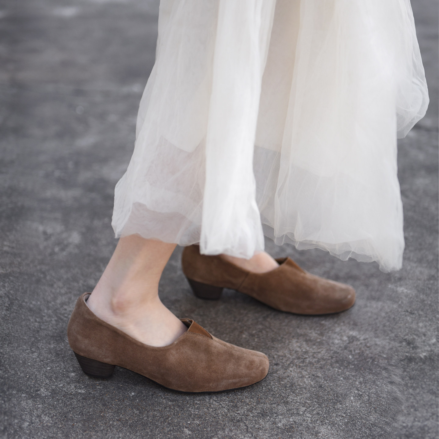 Artmu阿木真皮4cm粗跟高跟鞋女气质高级不累脚深口单鞋2026新款,女鞋,浅口单鞋,淘宝优惠券,粉丝福利购,淘宝优惠卷