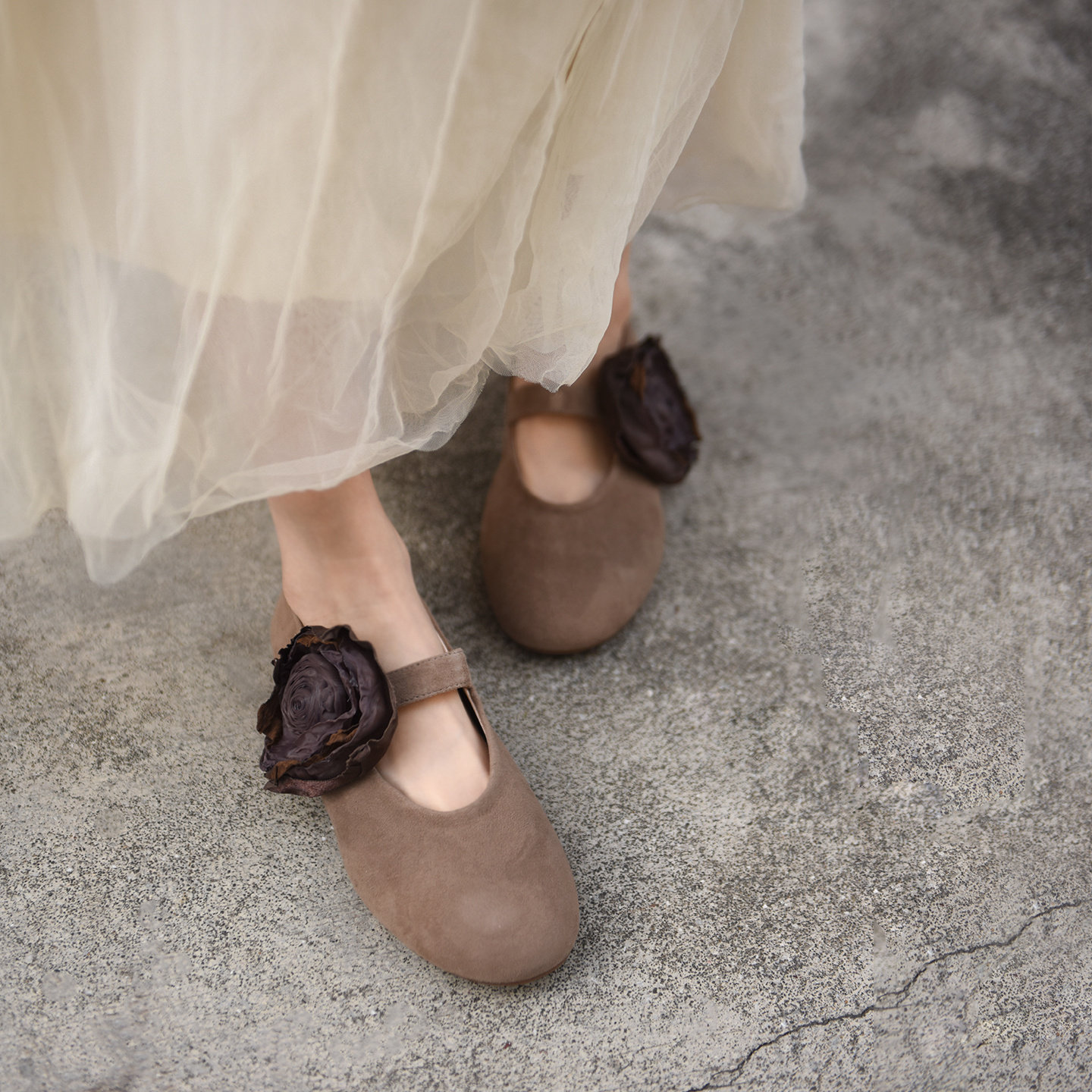 Artmu阿木复古花朵单鞋子女鞋配裙子玛丽珍鞋奶奶鞋2026春季新款