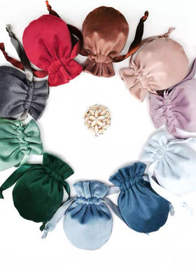 收纳袋Retainer brite丝绒毛绒布收纳袋隐形牙套盒收纳保持器收纳