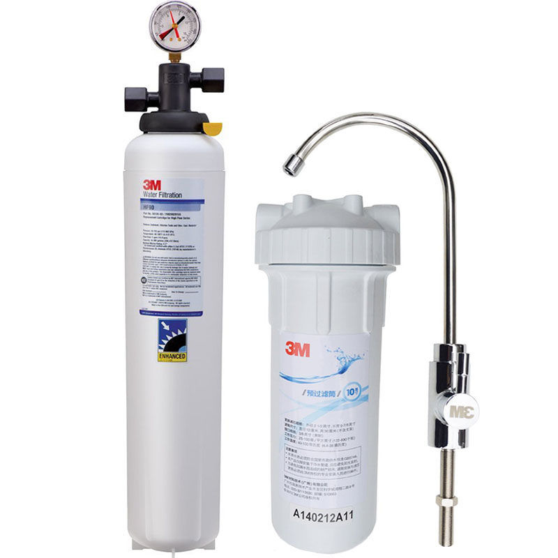 3M净水器家用BEV190直饮机HF90净水机家用直饮过滤器奶茶店冷饮店