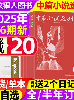 中篇小说选刊杂志2025年1-5/6期双月刊(增刊/2026全年/半年订阅)文学文摘阅读书籍近现代当代中长篇小说月报收获读者2024年非过刊