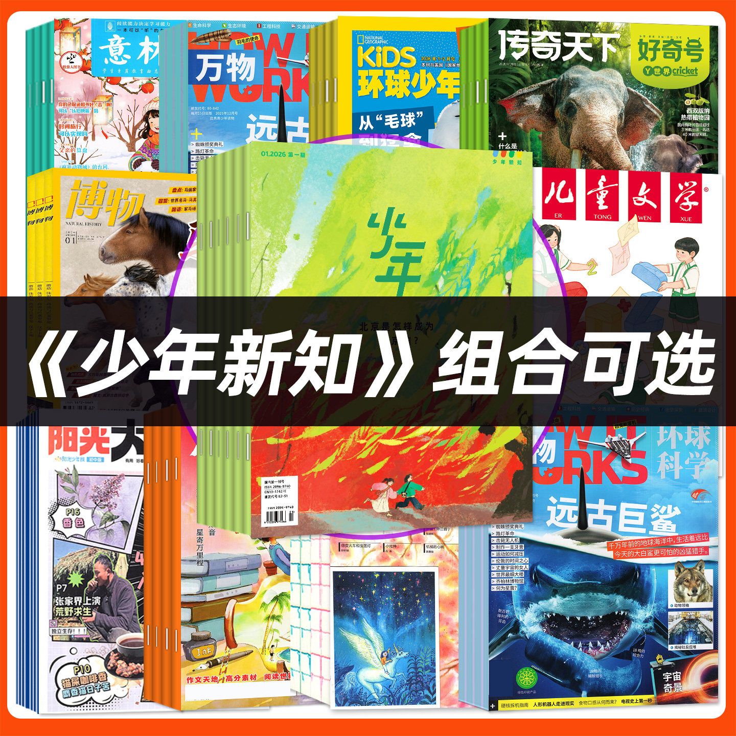 1月现货【全年订阅组合】三联少年新知杂志+万物/好奇号/博物/意林少年版/十月少年/作文与考试2026年1-12月初中生儿童文学非过刊,书籍/杂志/报纸,期刊杂志,淘宝优惠券,粉丝福利购,淘宝优惠卷