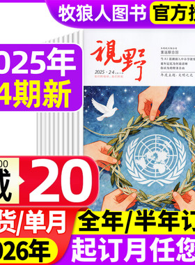 视野杂志2025年4-14/21/22/23/24期【2026全年/半年订阅可选】综合性文摘文学类半月刊青年文摘读者思维与智慧书籍非2024年过刊