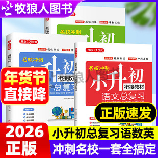开心2026正版名校冲刺小升初语文总复习数学英语总复习衔接书本考点梳理真题训练刷题真题卷小学升初中冲刺专项训练考卷大集结书籍