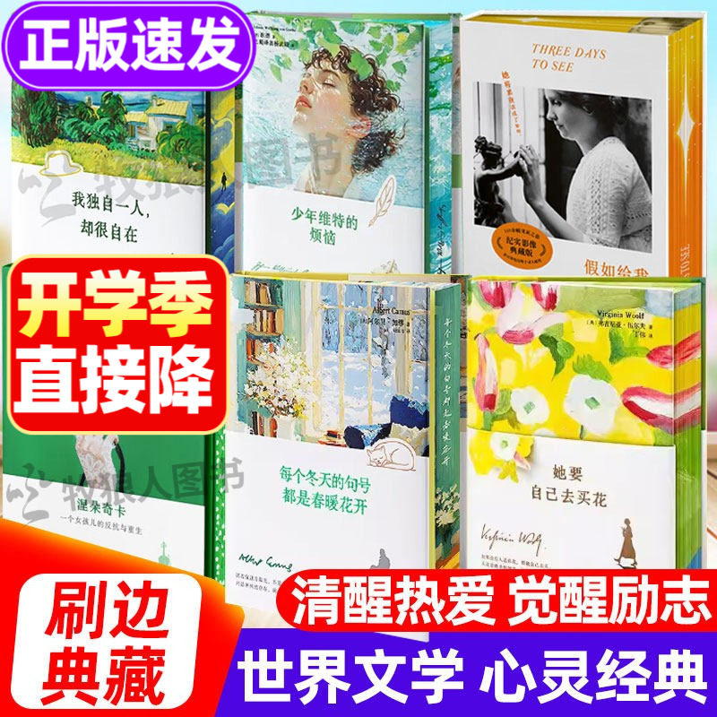 涅朵奇卡 刷边礼盒版励志经典 每个冬天的句号都是春暖花开 她要自己去买花 少年维特的烦恼 世界文学文坛名著 假如给我三天光明