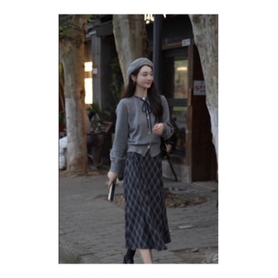 简约款 苏醒 半身裙子2025年新品 新品 乐园休闲格纹秋季