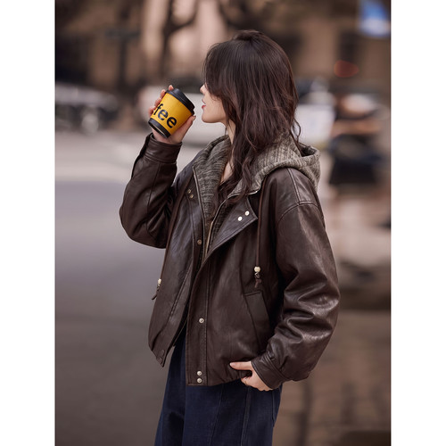 2026年春秋新款休闲连帽假两件外套SXWT26161