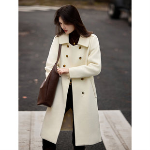 时尚气质羽绒服2024年冬季新款简约大气加厚中长款百搭纯色外套