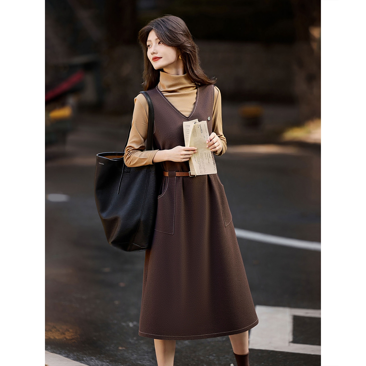 苏醒的乐园针织衫连衣裙套装