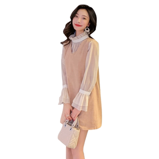 衬衫时尚套装裙女装初秋2021新款韩版气质淑女甜美优雅长袖两件套