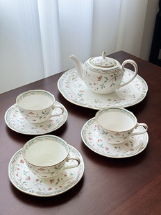 日本直采Noritake则武Hanasarasa花更纱骨瓷壶咖啡杯碟红茶杯碟