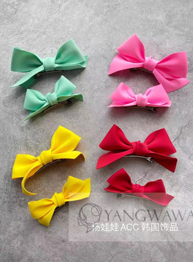 韩国东大门可爱蝴蝶结发夹 萌萌哒公主头饰女童发饰立体280802