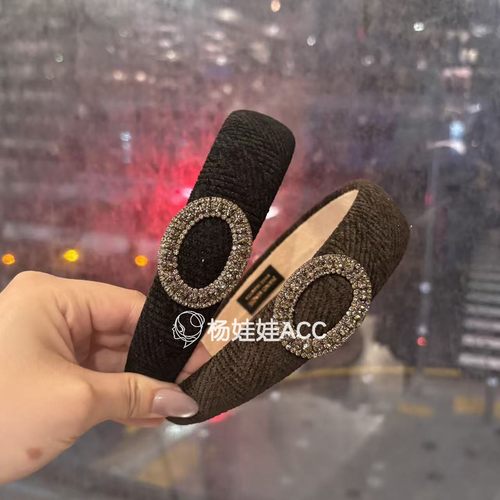 5101108韩国东大门Baket新款高级气质简约水钻侧边百搭发箍