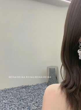 韩国东大门钥匙锁夸张个性ins链条冷淡风时尚潮耳环200102