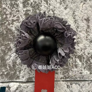 LEI新款 高级感多层蝴蝶结大肠发圈 5111119韩国东大门Trois