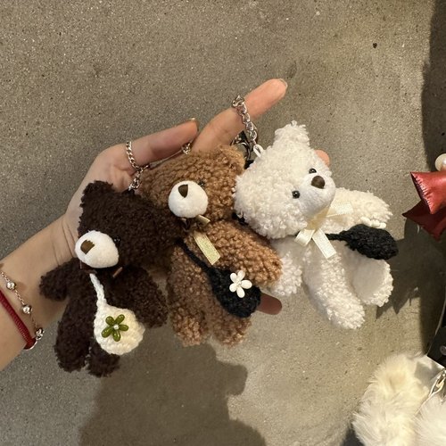 412036韩国东大门nyunyu背包的小熊可爱百搭挂件