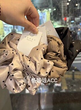 5112808韩国东大门Baket新款高级感蓬松波点百搭大肠发圈