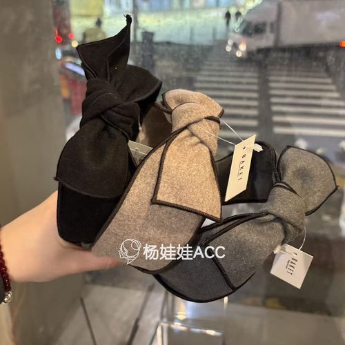 5112815韩国东大门Baket新款高级感复古蝴蝶结气质百搭发箍