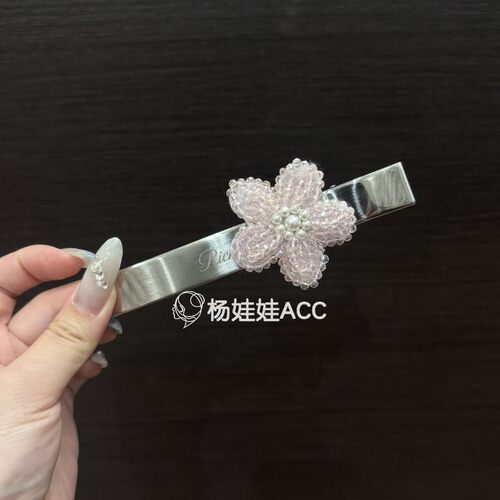 660203韩国东大门rich women新款高级感金属甜美蝴蝶结懒人夹