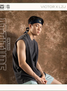 正品victor胜利威克多LZJ李梓嘉联名款纯棉毛巾袜子帽子护腕吸汗