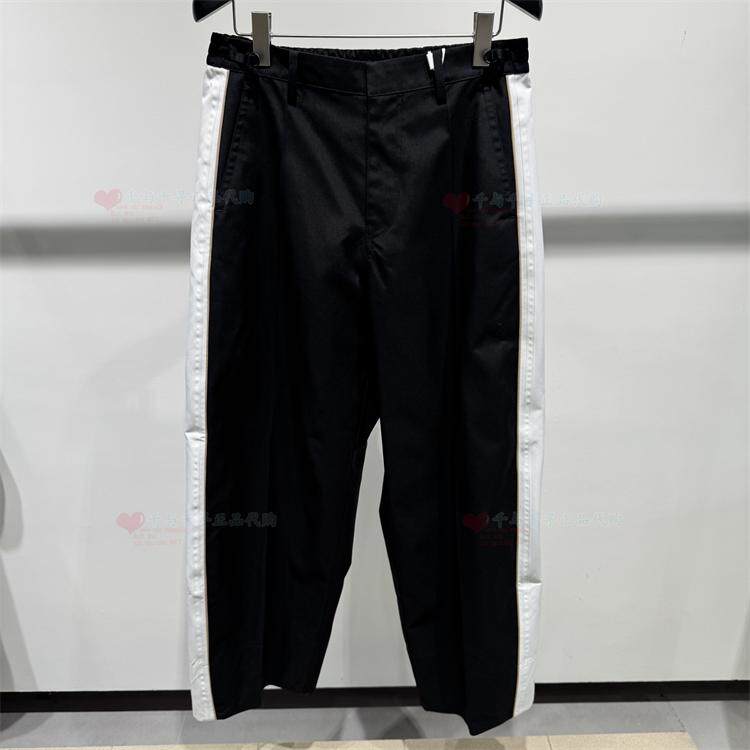 现货 CROQUIS/速写正品2025春款 9P1E11280撞色拼接休闲裤子1195