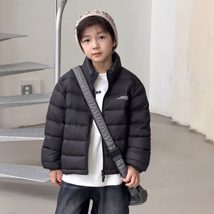 儿童小排骨羽绒服亲子款 中大童加厚保暖外套男女童90白鸭绒外套新
