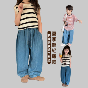 男女童夏季薄款牛仔裤