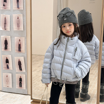 儿童新国标90白鸭绒外套