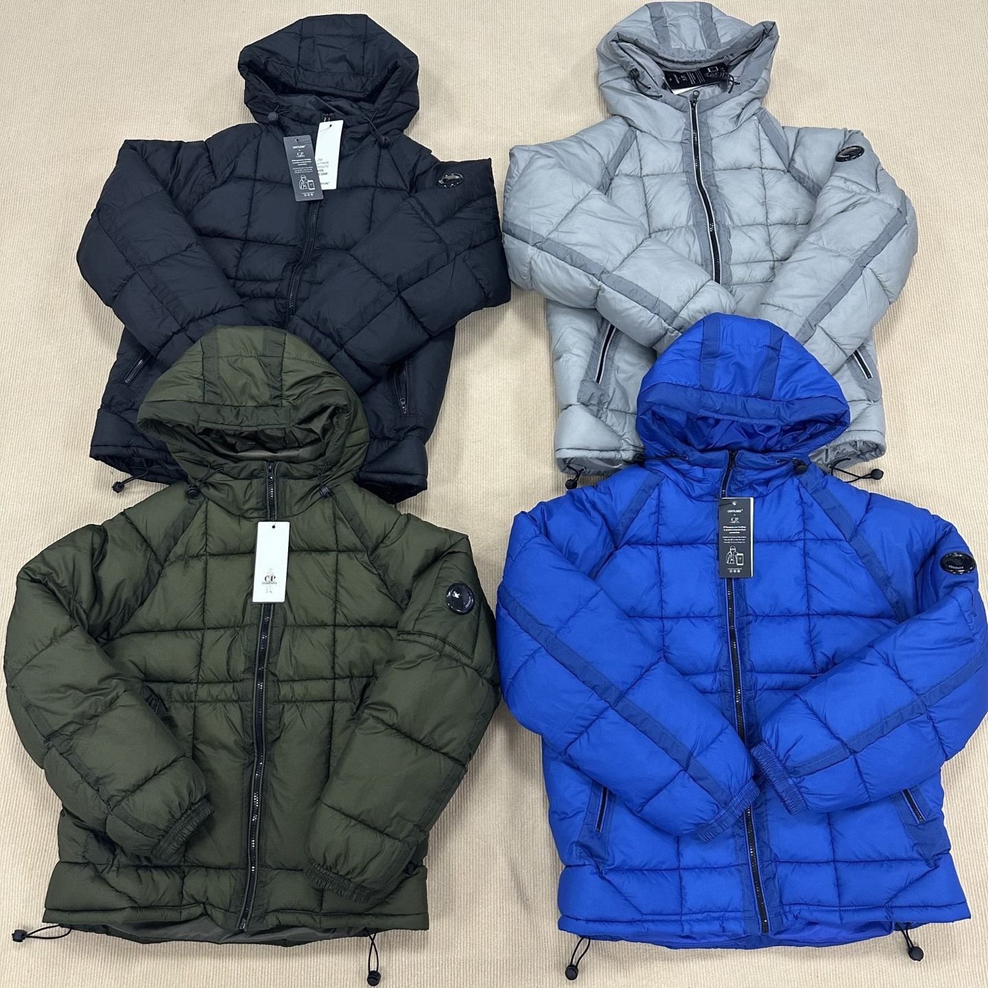 C.P街头机能保暖连帽羽绒棉夹克