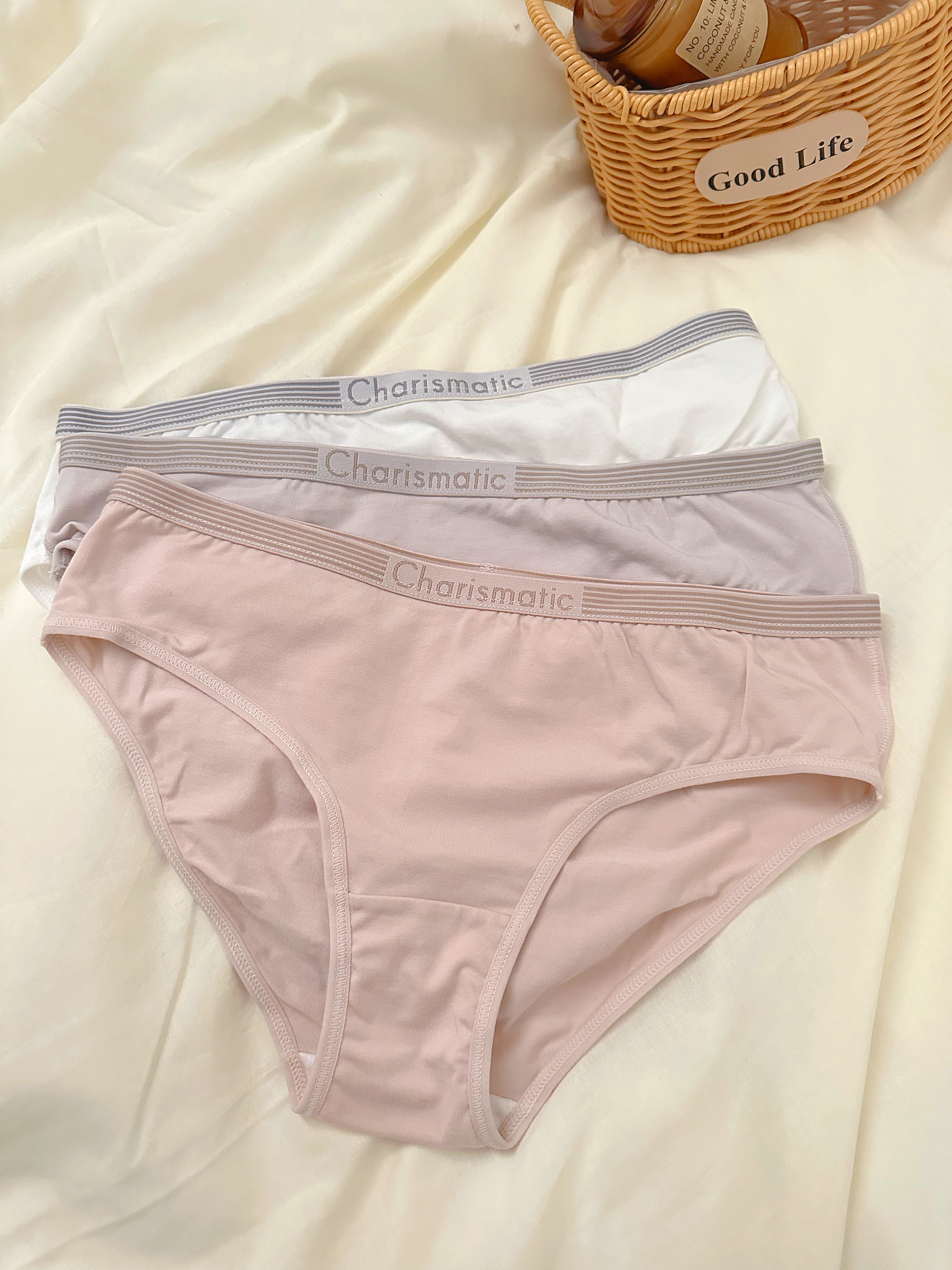 sheblue~60支莫代尔棉舒适透气低腰三角内裤柔软亲肤内裤女纯棉裆