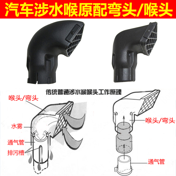 汽车涉水器弯头喉头涉水喉进气头