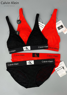 本命年CK女士内衣性感蕾丝文胸套装96系列可拆卸三角杯文胸QF7179