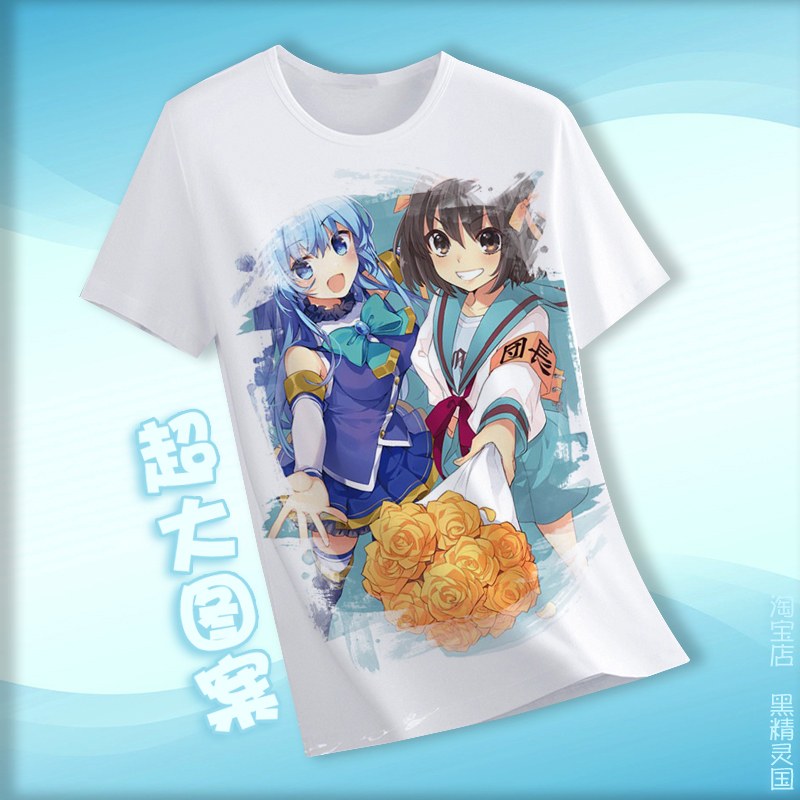 凉宫春日的忧郁凉宫春日长门有希周边衣服T恤短袖体恤服装上衣