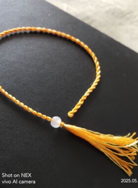 100%蚕丝线真丝端午节手链手绳脚链补土专款珠珠可换