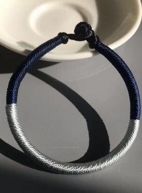 补金补水五行绳手链缺金缺水者佩戴