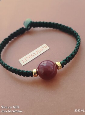 补火补木朱砂加五行绳手链平结联系13705125470加答疑