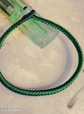 女生脚链男生脚链绿色补木五行绳缺木者佩戴手编新品