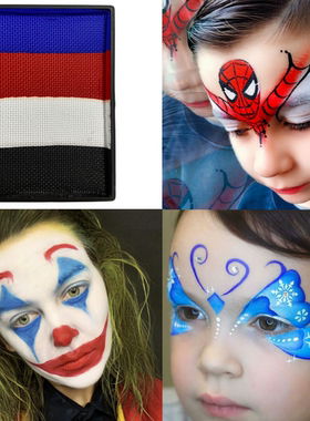 万圣节圣诞节儿童舞台妆人体彩绘颜料脸彩安全无毒水溶性彩绘膏