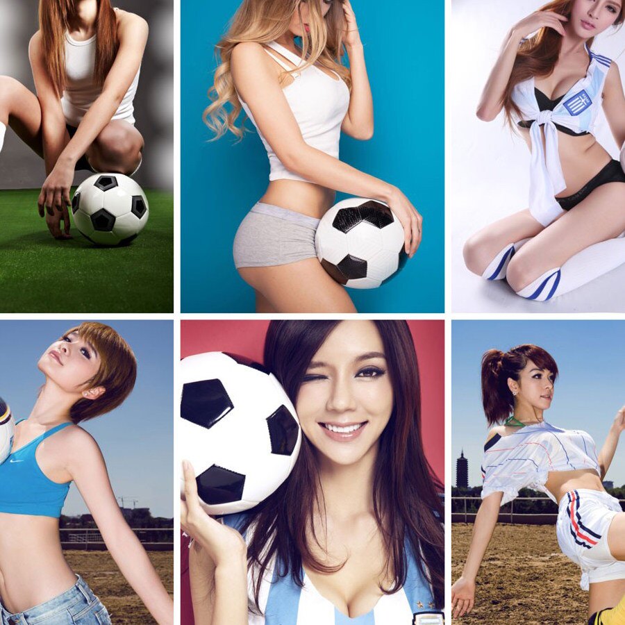 2026美加墨世界杯足球宝贝美女啦啦队餐厅海报背胶烧烤摊酒吧贴纸