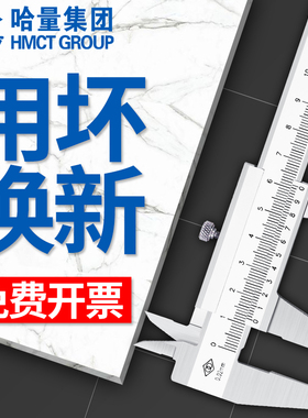 哈量高精度工业级游标卡尺0-150-200-300-500-600mm油标不锈钢1米