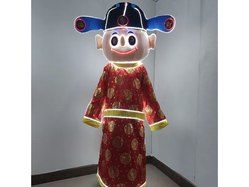 酒吧夜店LED发光巡游人偶服