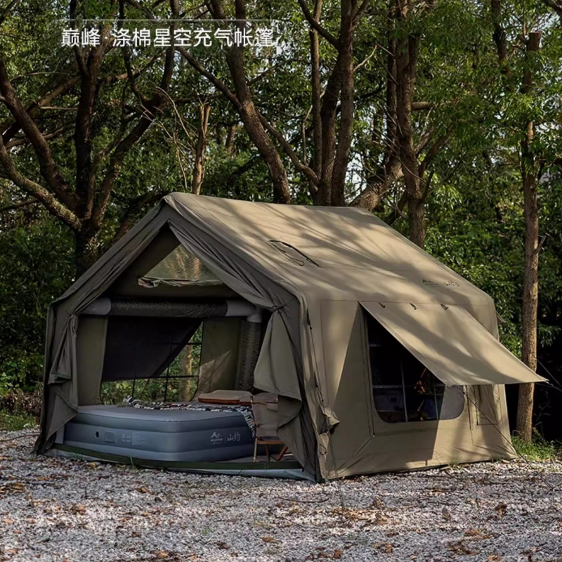 山约户外充气帐篷全自动露营