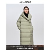 2024冬季 新款 连帽保暖时尚 曼娅奴女装 中长款 过膝羽绒服MO44IC615