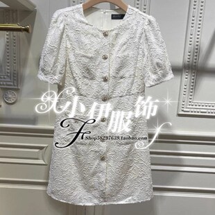 连衣裙 蕾丝甜美夏装 MO22DA013 2024年新款 曼娅奴专柜正品