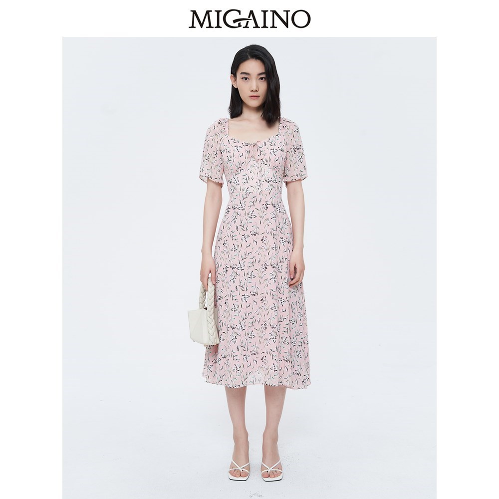 Migaino曼娅奴优雅连衣裙连衣裙