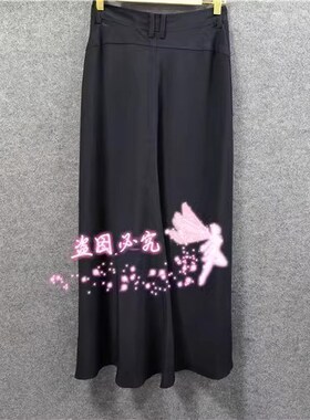 2024夏装新款时尚简约修身开叉显瘦半身裙长裙女MO22EB007