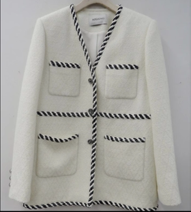 春装 小香风时尚 外套女MN12SC048 2023年新款 曼娅奴专柜正品