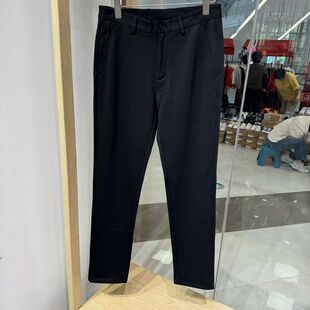 依文男士商务高端秋款免烫抗皱锦纶氨纶黑色休闲裤吊牌价1480元