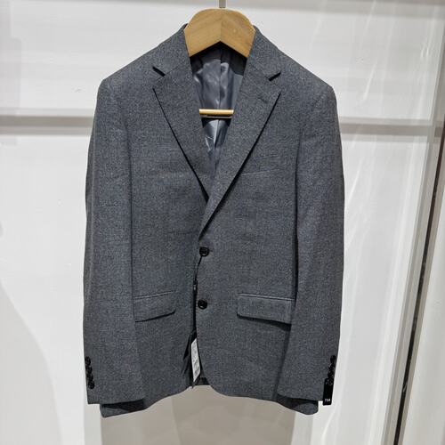 依文男士商务意大利进口REDA面料纯绵羊毛灰色西服西裤吊牌4580元